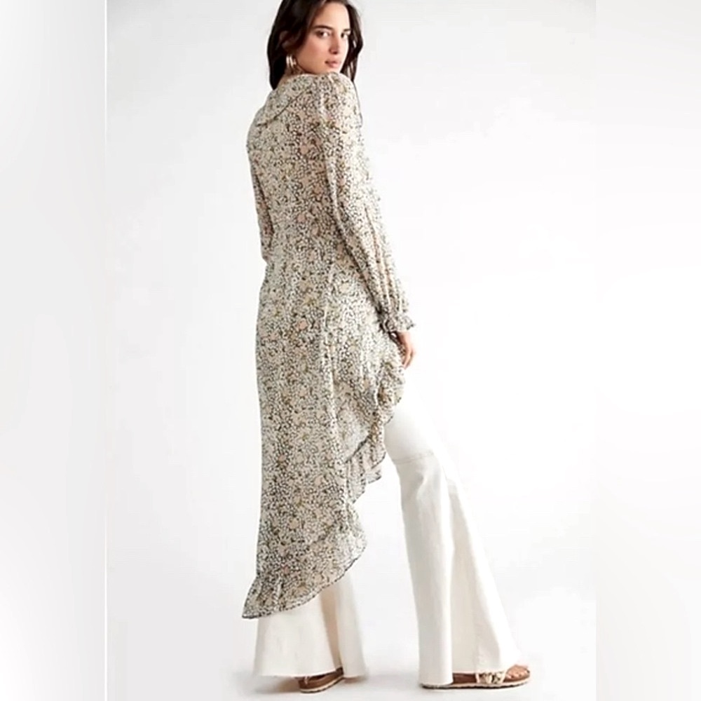 Free People Gigi Floral Maxi Tunic Top - Picture 4 of 15